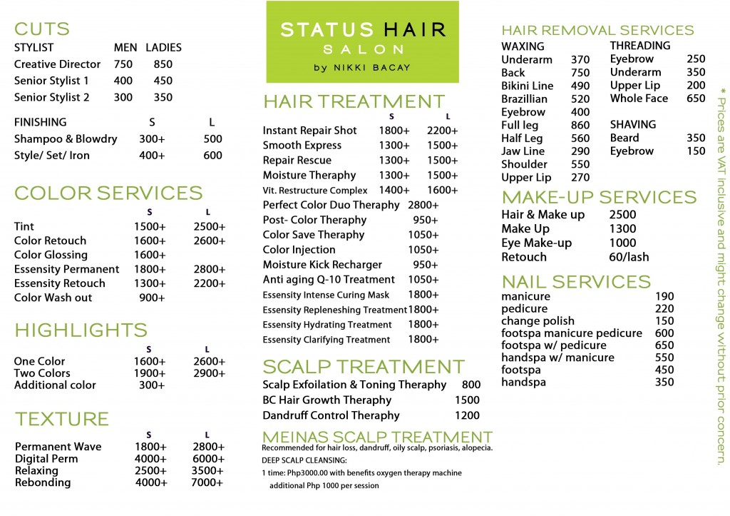 Have Your Hair Done At Status Hair Salon And Be a Part of their 
